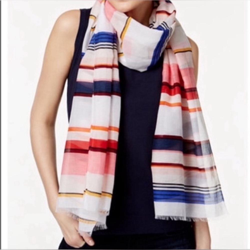 Kate Spade Colorful Striped Scarf